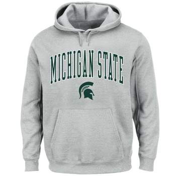 NCAA Michigan State Spartans Men's Big and Tall Gray Hoodie