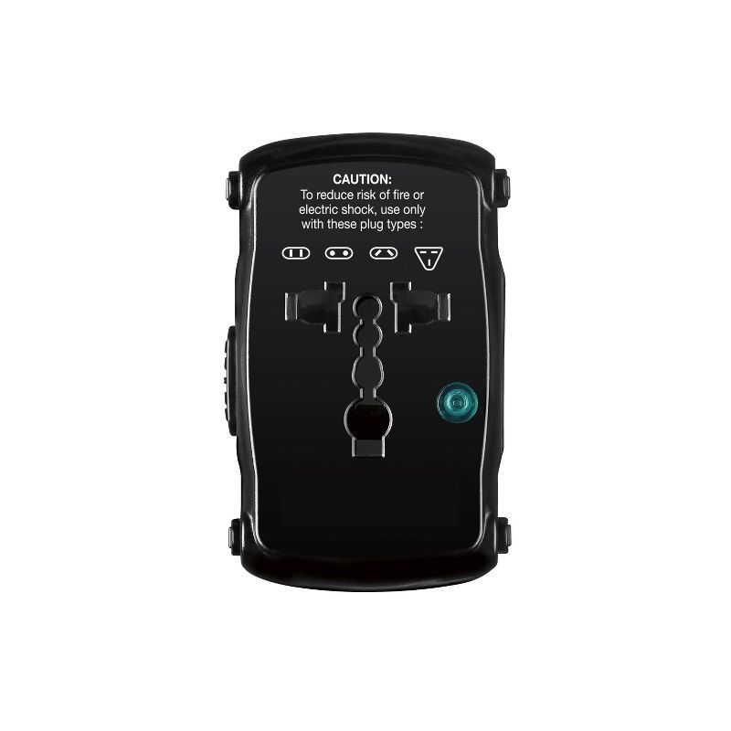 Travel Smart by Conair All-in-One Adapter: Compatible with European Outlets