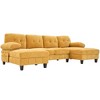 YOOCOZZ 103.5" U-shaped Sectional Sofa with Storage Pockets,Dual Chaise Lounges and Armrest Pillows - 3 of 4
