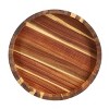 MegaChef 13 Inch Acacia Wood Lazy Susan Tray - 3 of 4