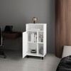 Vynxaria Modern Shoe Rack, Bedroom, White - 2 of 4