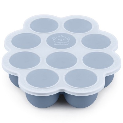 Prep Silicone Baby Food Freezer Tray with Clip-on Lid, 2oz x 10 Silicone Freezer Molds, BPA-Free Baby Food Storage
