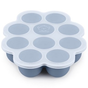 Prep Silicone Baby Food Freezer Tray with Clip-on Lid, 2oz x 10 Silicone Freezer Molds, BPA-Free Baby Food Storage - 1 of 4
