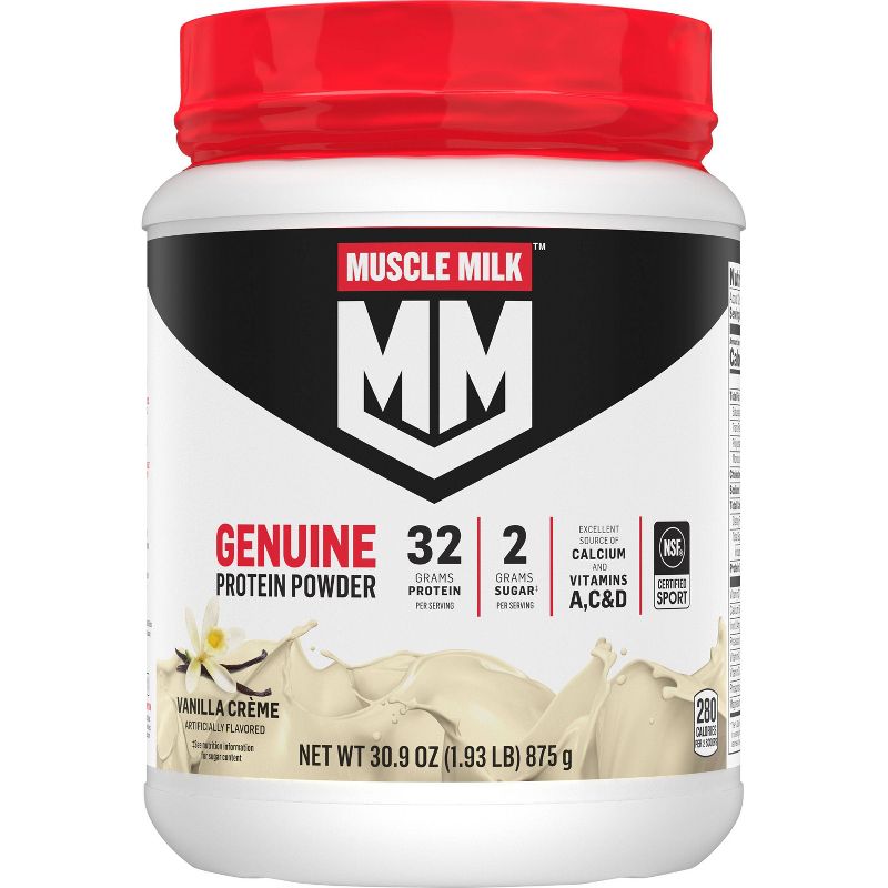 Muscle Milk Genuine Protein Powder - Vanilla Cr&#232;me - 30.9oz, 1 of 7