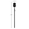 4-Piece Torch Set 45-Inch Adjustable Metal Tiki Torches for Outside with Refillable Canisters for Mosquito Repellent or Oil by Pure Garden (Black) - 4 of 4