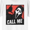 Ghostface Call Me Crew Neck Short Sleeve Men's White T-shirt - 2 of 3