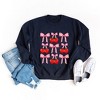Simply Sage Market Women's Graphic Sweatshirt Cherry Coquette Bow Chart - 3 of 4