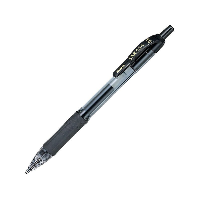Zebra Sarasa Retractable Gel Pen Black Ink Bold Dozen 46610, 2 of 4