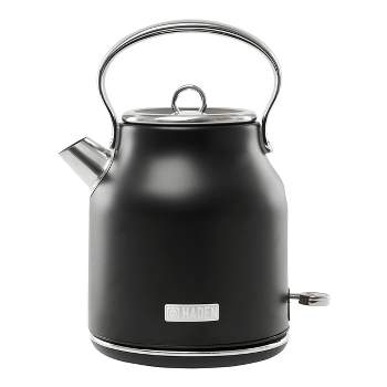 Heritage 1.7L Electric Kettle with Auto Shut-Off and Boil Dry Protection - Black and Chrome