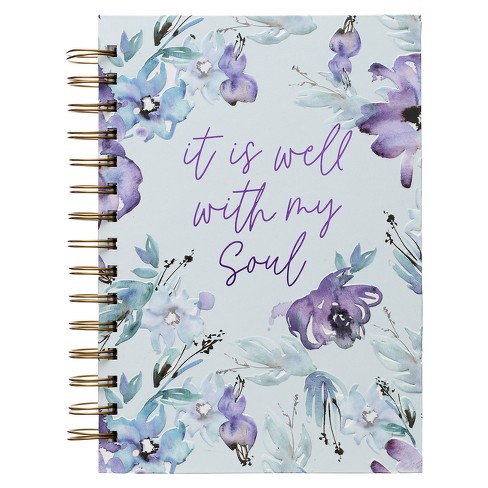 Large Hardcover Journal It Is Well with My Soul Inspirational Wire Bound Notebook W/192 Lined Pages [Hardcover] with Love - image 1 of 1