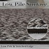 Braided Print Area Rugs for Living Room Non Slip Backing Farmhouse Accent Rug Non-Shedding Woven Carpet Foldable Low Pile Ultra Soft Indoor Rug - 2 of 4