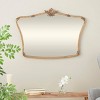 Olivia & May 26"x36" Metal Floral Orante Antique Curved Wall Mirror Gold: Elegant Rectangular Design, No Assembly Required - 2 of 4