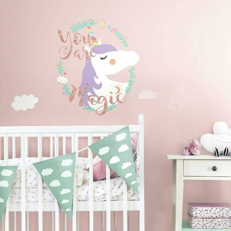 Unicorn Magic Peel and Stick Giant Wall Decal - RoomMates, 4 of 11