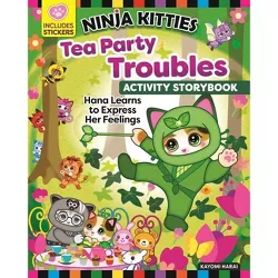 Ninja Kitties Tea Party Troubles Activity Storybook - by  Rob Hudnut (Paperback)