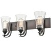 Millennium Lighting Natalie 3 - Light Vanity in  Matte Black - 3 of 4