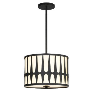 Crystorama Lighting Royston 3 - Light Pendant in  Black - 1 of 4