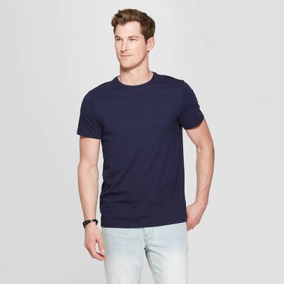 Men's Casual Fit Every Wear Short Sleeve T-shirt Goodfellow Co™ Xavier Navy M : Target