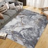 Soft Modern Abstract Boho Area Rugs for Living Room Washable Machine Rug Non-Slip Vintage Carpet for Bedroom Farmhouse Dining Room Kids Room - 3 of 4