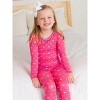 RuffleButts SoftSnooze Big Girls Ruffle Long Sleeve Pajama Set - 3 of 4
