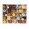 Craftoutlet.Com 0.5 Inch Mini Glass Ball Ornament Set Christmas Tree Ornament Sets - 2 of 3