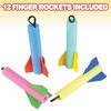 ArtCreativity 6.5" Foam Finger Flyer Rocket Slingshot Toys (Pack of 12) - 3 of 4