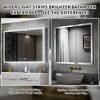 36 in. x 32 in.Built-in or wall-mounted Defogging and Dimming Mirror Cabinet Adjustable Shelf with Outlet and USB - 4 of 4
