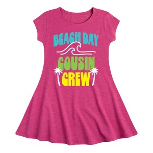 Girls' - Instant Message - Toddler & Youth Girls Fit & Flare Dress Fit & Flair Cap Sleeve Graphic Dress - 1 of 4