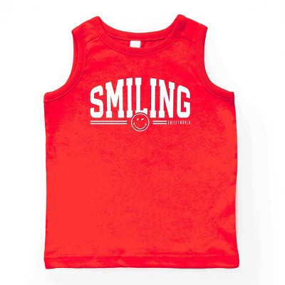The Juniper Shop SmileyWorld Arched Varsity Youth Tank Top