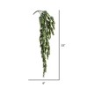 Vickerman 33" Artificial Light Green Mini Leaf Spray. Includes 3 sprays per pack. - 2 of 2