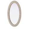 Elegant Lighting Oval Cornhusk Mirror 27x42 in Linen White - 4 of 4