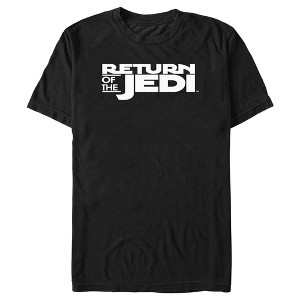 Men's Star Wars: Return of the Jedi Black and White Logo T-Shirt - 1 of 4