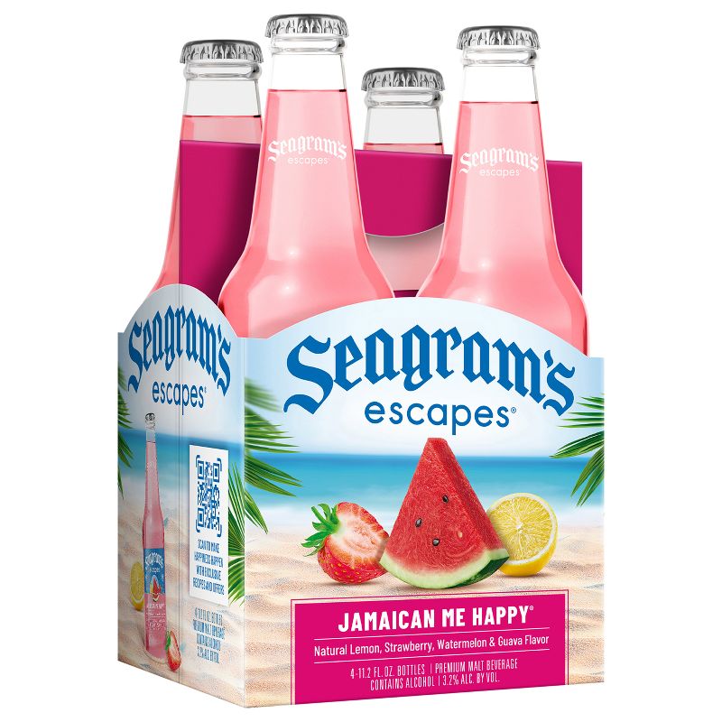 Seagram&#39;s Escapes Jamaican Me Happy - 4pk/11.2 fl oz Bottles, 1 of 6