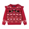 Andy & Evan  Infant  Red Dog Fair Isle Sweater w/Glitter Legging Set - 4 of 4