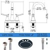Gulches Brushed Nickel Bathroom Faucet, 2-Handle, 4-Inch Centerset, Includes Pop-up Drain & Supply Hoses - 4 of 4