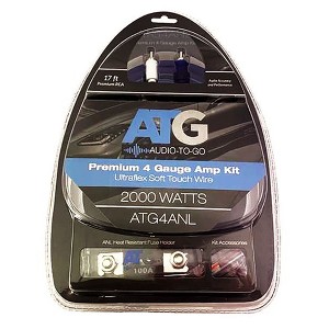 ATG Audio 4 Gauge Soft-Touch Amplifier Wiring Kit with ANL Fuseholder - ATG4ANL - 1 of 2