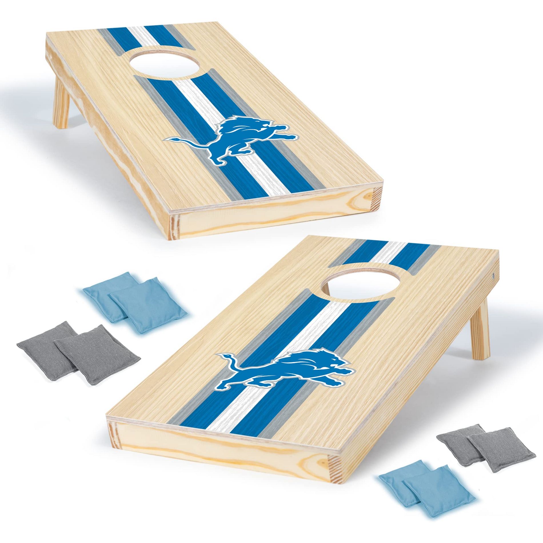 NFL Detroit Lions 1'x2' Wood Cornhole Set