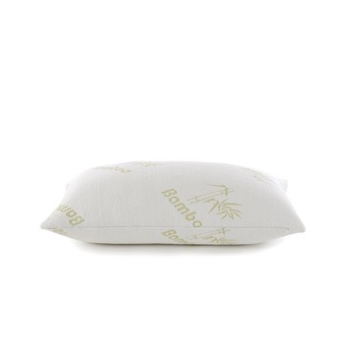 Ella Jayne Bamboo Shredded Memory Foam Pillow, Standard/Queen, Adjustable Density - White