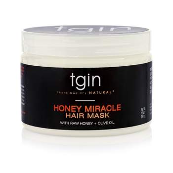 TGIN Honey Miracle Hair Mask with Raw Honey + Olive Oil Deep Conditioner - 12oz