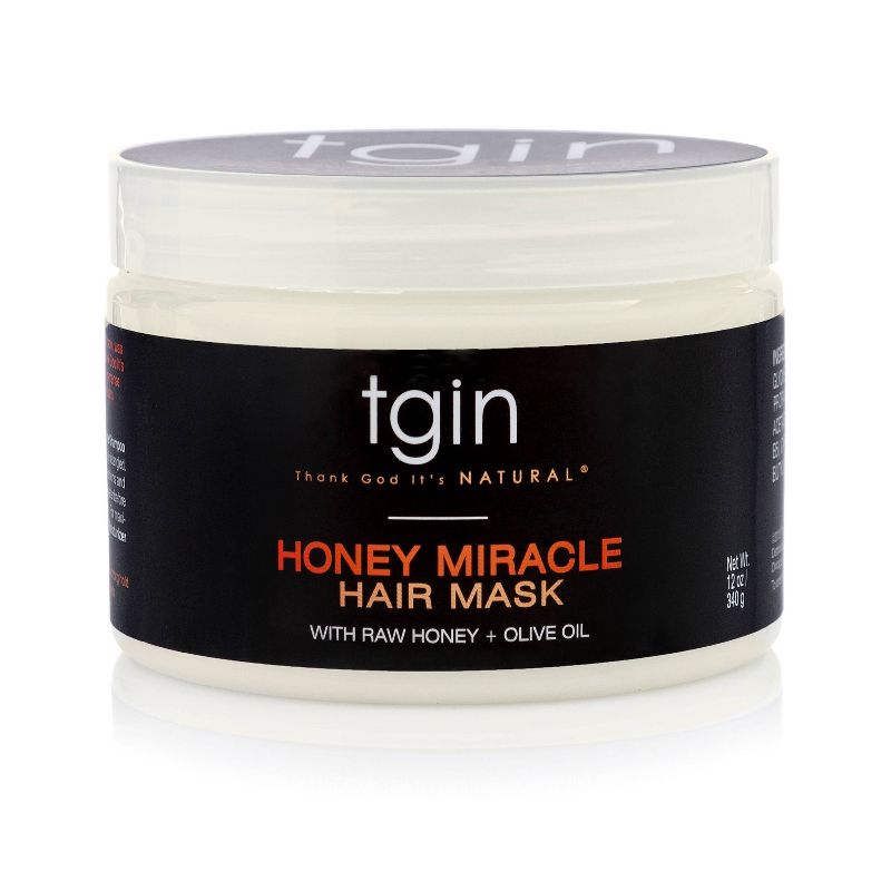 TGIN Honey Miracle Hair Mask with Raw Honey + Olive Oil Deep Conditioner - 12oz, 1 of 10
