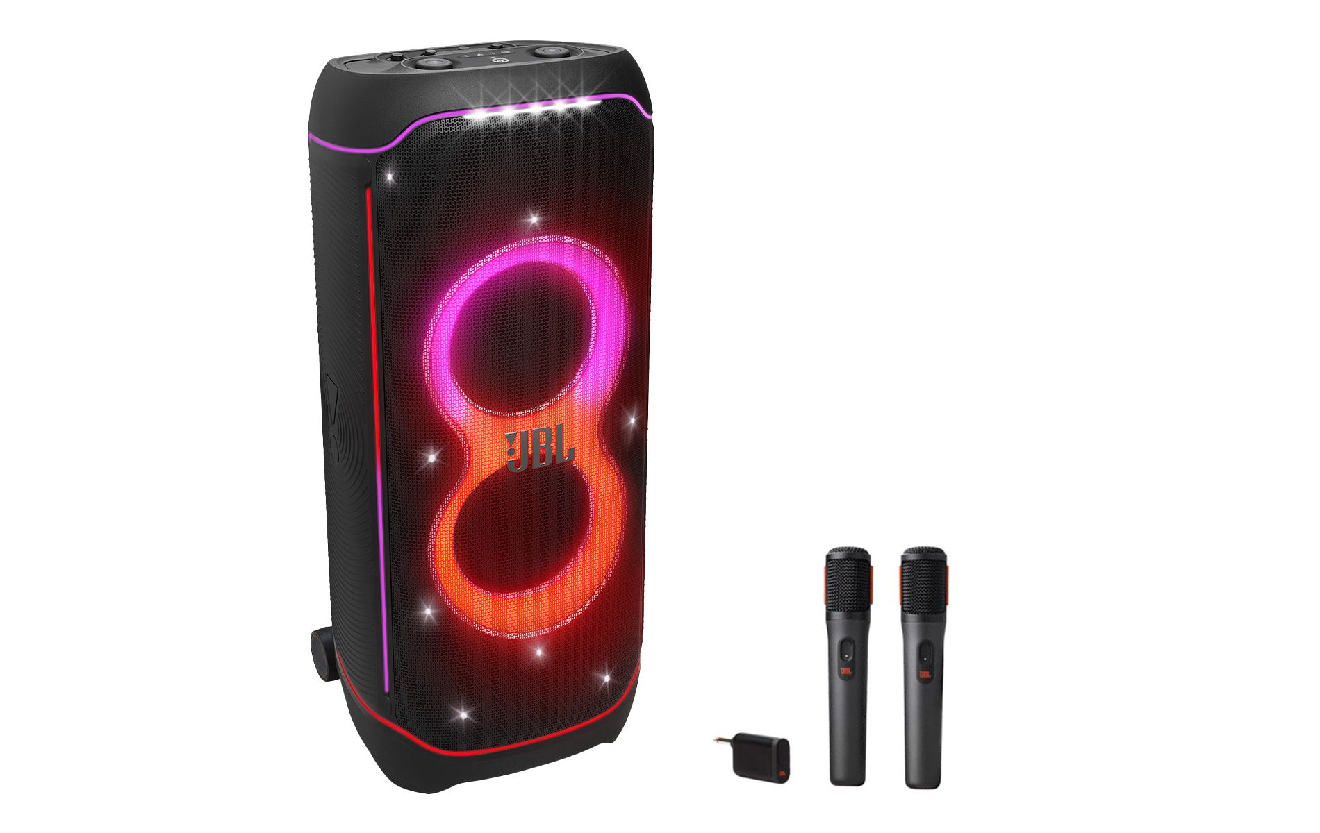 JBL PartyBox Ultimate Portable Speaker Karaoke Bundle with Two Wireless Microphones