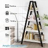 Hooseng 4-Tier Industrial Ladder Bookshelf, Narrow Ladder Shelf, Tall Standing Bookshelf,  A-Shaped Standing Bedroom Ladder Shelf - 3 of 4
