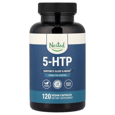Nested Naturals 5-HTP, 100 mg, 120 Vegan Capsules
