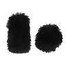 Unique Bargains 1 Set Fluffy Car Steering Wheel Cover Fit for 15" Soft Fluffy Handbrake Cover Gear Shift Boot Cover Universal Short Hair - 3 of 4