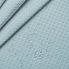 LunaLulinlk Waffle Weave Fabric Shower Curtain ,Fog Blue - 3 of 4
