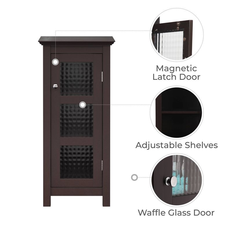 Chesterfield One Glass Door Floor Cabinet - Elegant Home Fashions, 6 of 9
