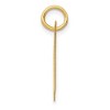 Black Bow Jewelry 14k Yellow Gold, Ella Collection Medium Fancy Script Initial H Pendant - 2 of 4