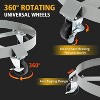 Heavy Duty 55 Gallon Drum Dolly with 4 Swivel Wheels, Steel Frame, Cross Brace Design for Stability, 1000 lbs Capacity, Warehouse and Industrial Use - 3 of 4
