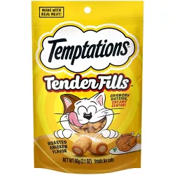 Temptations Tender Fills Roasted Chicken Cat Treat - 2.1oz/12ct