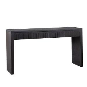 Gulches 59.2" Modern Black Console Table - 4 Drawers, Storage, for Entryway, Living Room - 1 of 4