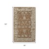 Tan And Ivory Floral Hand Tufted Area Rug - 3 of 4